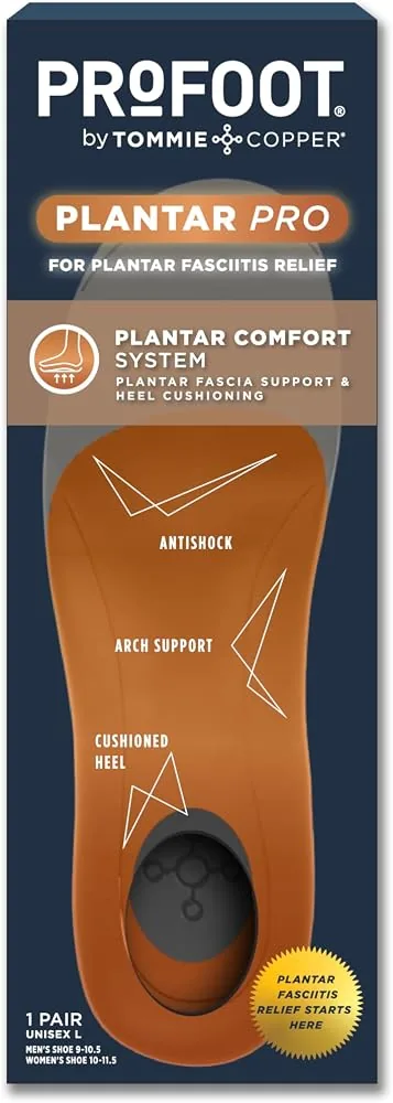 profoot plantar pro shoe insoles for men women high arch support inserts